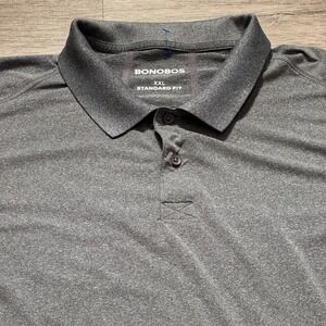 Bonobos Polo Shirt Mens XXL Gray Golf Stretch Standard Fit Performance Outdoor